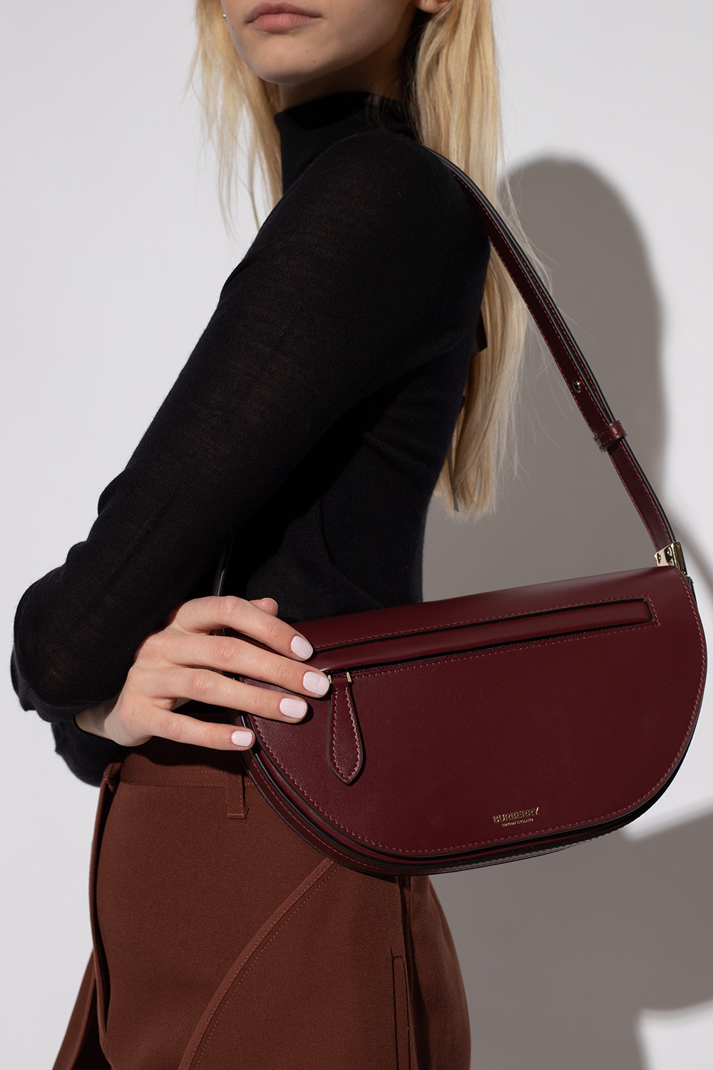 Burberry burgundy clearance bag